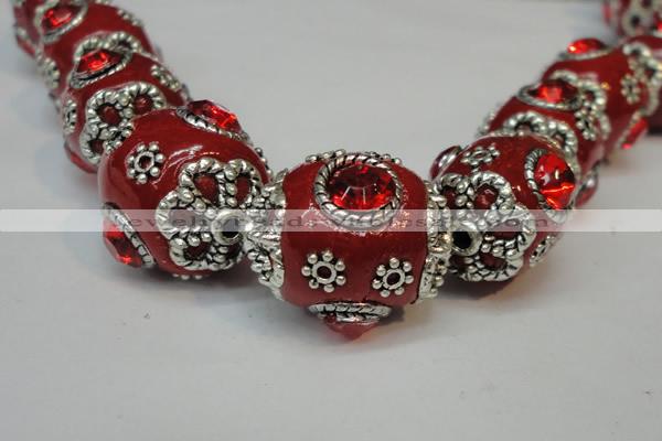 CIB81 16*22mm oval fashion Indonesia jewelry beads wholesale