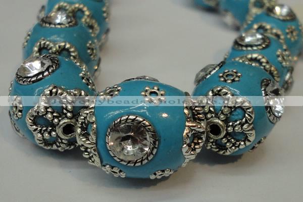 CIB82 16*22mm oval fashion Indonesia jewelry beads wholesale