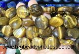 CIBS10 15 inches 20mm coin yellow tiger eye gemstone beads wholesale