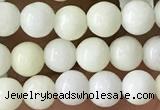 CIJ200 15.5 inches 4mm round ivory jade beads wholesale