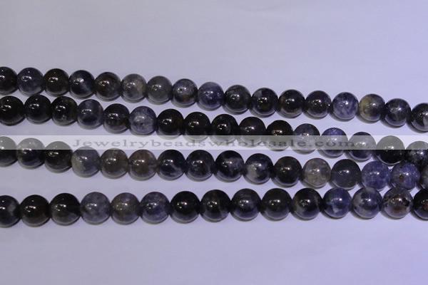 CIL04 15.5 inches 9mm round natural iolite gemstone beads