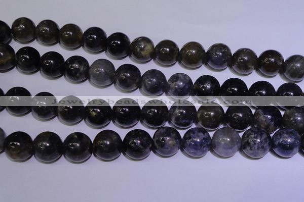 CIL06 15.5 inches 12mm round natural iolite gemstone beads