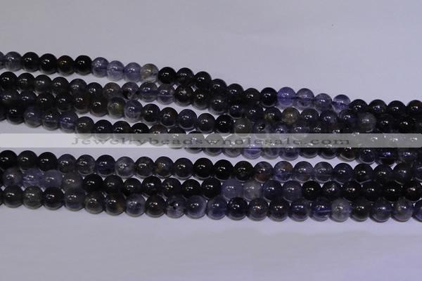 CIL10 15.5 inches 5mm round A grade natural iolite gemstone beads