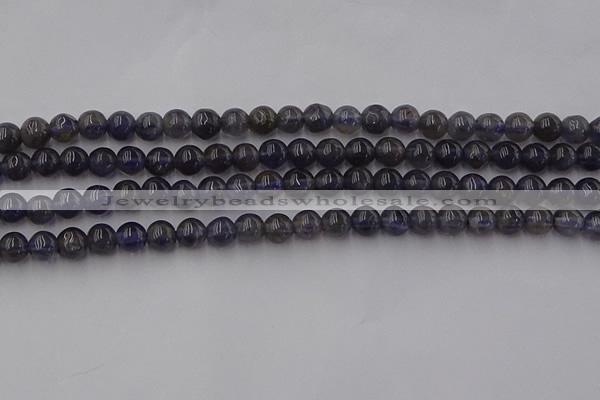 CIL100 15.5 inches 4mm round iolite gemstone beads wholesale