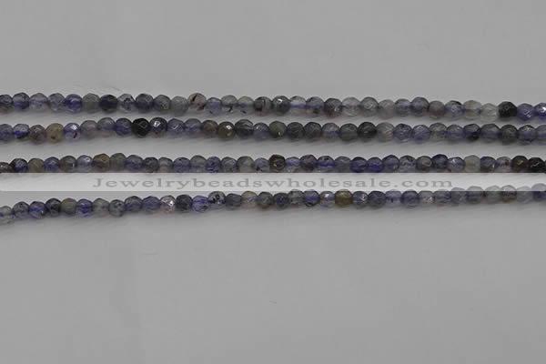 CIL116 15.5 inches 3mm faceted round iolite gemstone beads