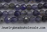 CIL117 15.5 inches 4mm faceted round iolite gemstone beads