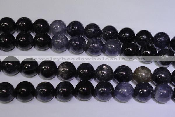 CIL28 15.5 inches 13mm round AA grade natural iolite gemstone beads