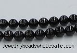 CJB02 16 inches 6mm round natural jet gemstone beads wholesale