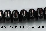 CJB12 16 inches 9*16mm rondelle natural jet gemstone beads wholesale