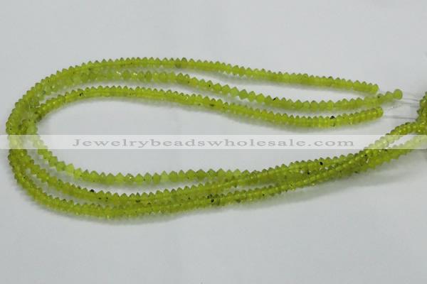 CKA10 15.5 inches 3*5mm rondelle Korean jade gemstone beads