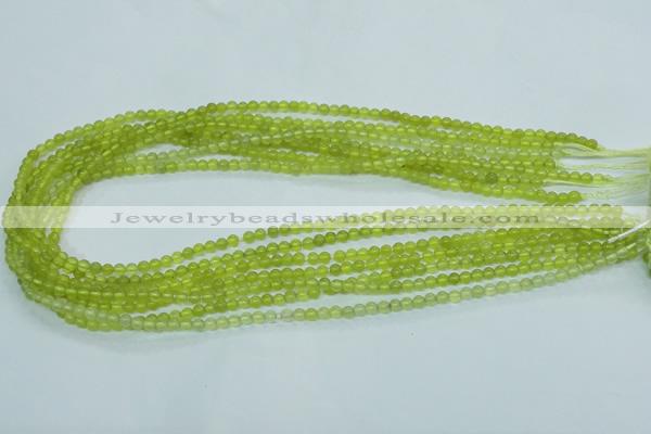 CKA101 15.5 inches 4mm round Korean jade gemstone beads