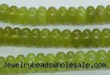 CKA104 15.5 inches 5*10mm rondelle Korean jade gemstone beads