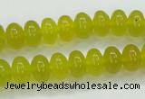 CKA11 15.5 inches 6*10mm rondelle Korean jade gemstone beads