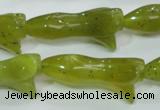 CKA110 15.5 inches 16*35mm flower Korean jade gemstone beads