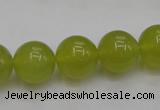 CKA206 15.5 inches 14mm round Korean jade gemstone beads