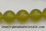 CKA207 15.5 inches 16mm round Korean jade gemstone beads