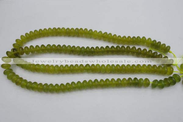 CKA214 15.5 inches 6*10mm rondelle Korean jade gemstone beads