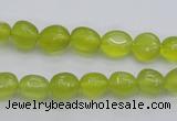 CKA215 15.5 inches 6*8mm nuggets Korean jade gemstone beads