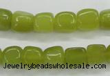 CKA23 15.5 inches 7*10mm nugget Korean jade gemstone beads