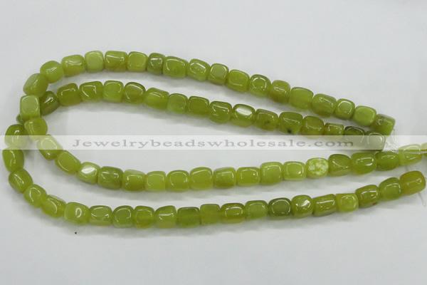 CKA23 15.5 inches 7*10mm nugget Korean jade gemstone beads