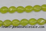 CKA242 15.5 inches 8*10mm oval Korean jade gemstone beads