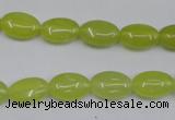 CKA243 15.5 inches 8*12mm oval Korean jade gemstone beads