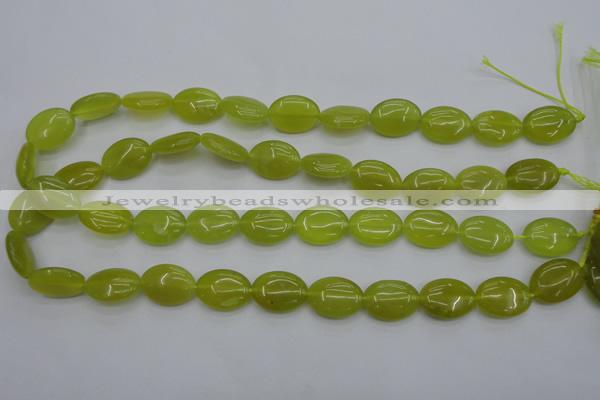 CKA246 15.5 inches 13*18mm oval Korean jade gemstone beads