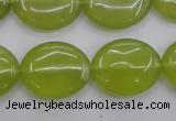 CKA248 15.5 inches 18*22mm oval Korean jade gemstone beads