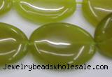 CKA251 15.5 inches 22*30mm oval Korean jade gemstone beads