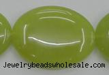 CKA252 15.5 inches 30*40mm oval Korean jade gemstone beads