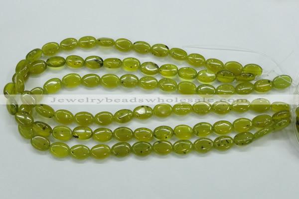 CKA32 15.5 inches 10*14mm oval Korean jade gemstone beads