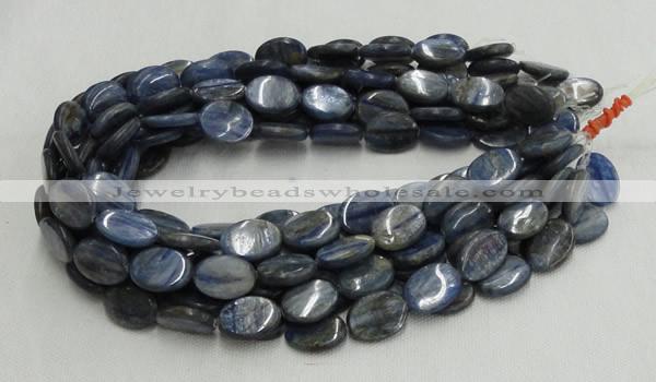 CKC08 16 inches 8*10mm flat oval natural kyanite beads wholesale