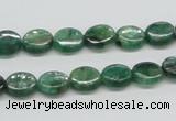 CKC110 16 inches 8*10mm oval natural green kyanite beads wholesale