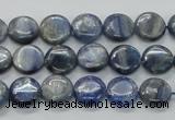 CKC202 15.5 inches 10mm flat round natural kyanite beads wholesale