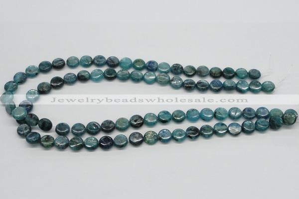 CKC21 16 inches 10mm flat round natural kyanite beads wholesale