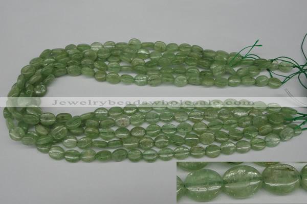 CKC266 15.5 inches 8*10mm oval natural green kyanite beads