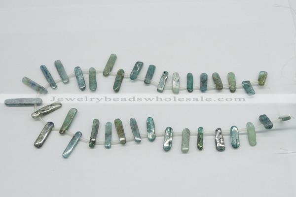 CKC31 16 inches 6*25mm wand natural kyanite beads wholesale