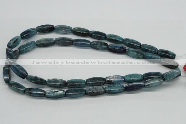 CKC32 16 inches 8*20mm faceted rice natural kyanite beads