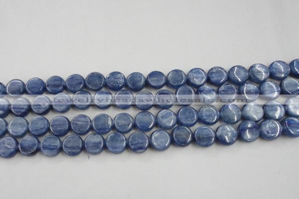 CKC510 15.5 inches 6mm flat round natural Brazilian kyanite beads