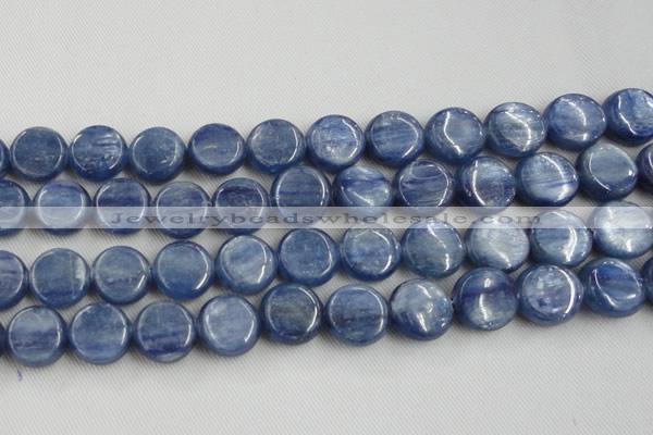 CKC515 15.5 inches 16mm flat round natural Brazilian kyanite beads