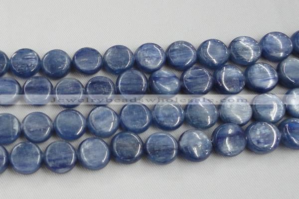 CKC517 15.5 inches 20mm flat round natural Brazilian kyanite beads