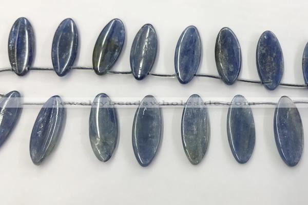 CKC552 Top drilled 10*25mm marquise natural kyanite beads