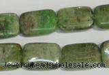 CKC67 15.5 inches 13*18mm rectangle natural green kyanite beads