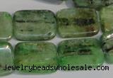 CKC68 15.5 inches 15*20mm rectangle natural green kyanite beads