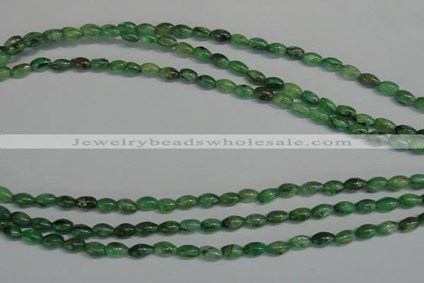 CKC70 15.5 inches 4*6mm rice natural green kyanite beads wholesale