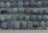 CKC701 15.5 inches 6mm faceted round imitation blue kyanite beads