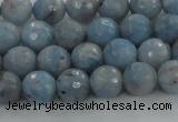 CKC702 15.5 inches 8mm faceted round imitation blue kyanite beads