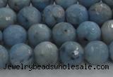 CKC703 15.5 inches 10mm faceted round imitation blue kyanite beads