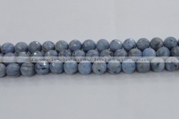 CKC706 15.5 inches 16mm faceted round imitation blue kyanite beads