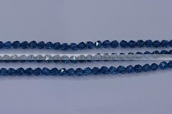 CKC711 15.5 inches 6mm faceted nuggets imitation kyanite beads